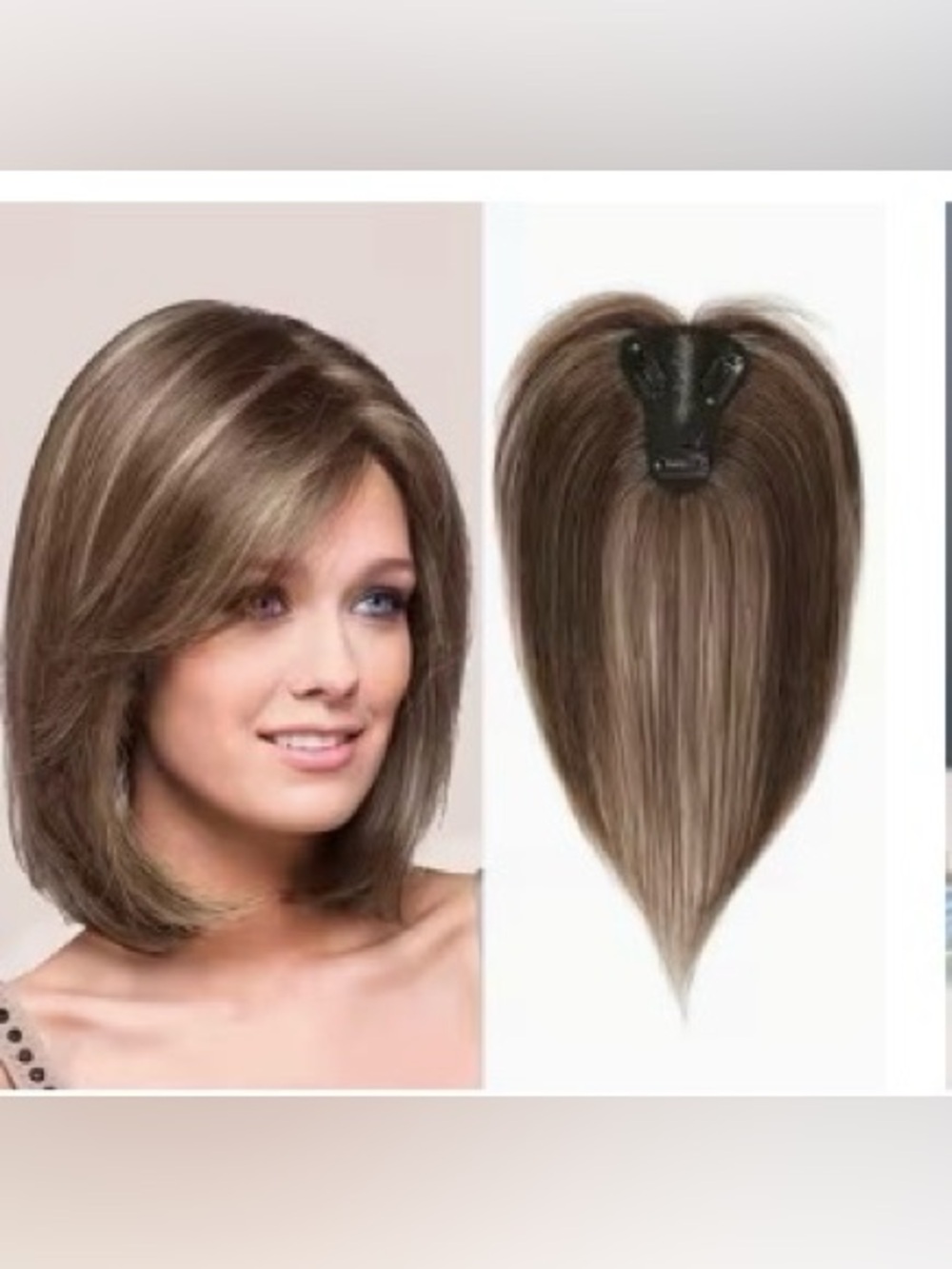 Clip-In Hair Topper - Brown Blend